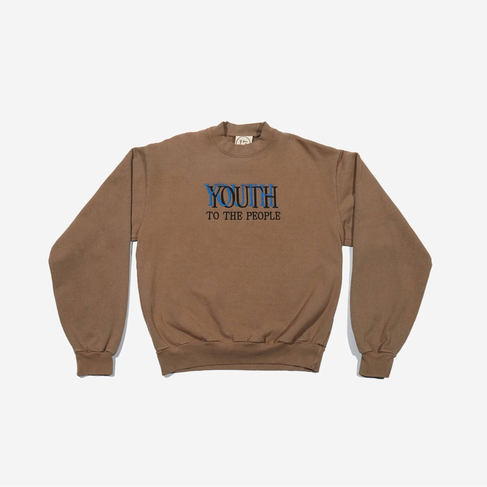 Youth to the People Brown Sweatshirt